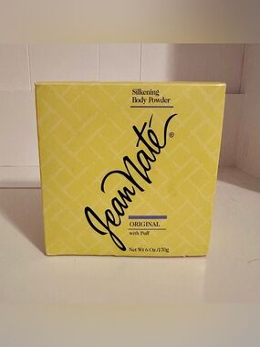 Vintage Jean Nate Silkening Body Powder with Puff
